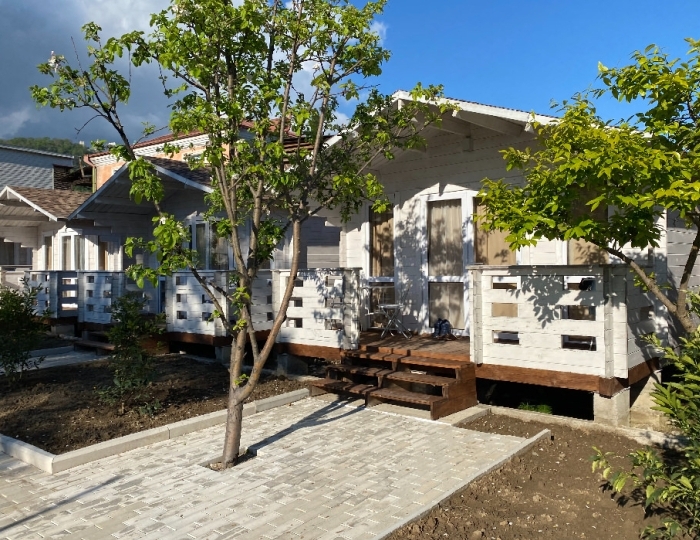 1-мест. (разм. в 2-мест.) коттедж - Отель «Четыре Сезона» Новый Афон